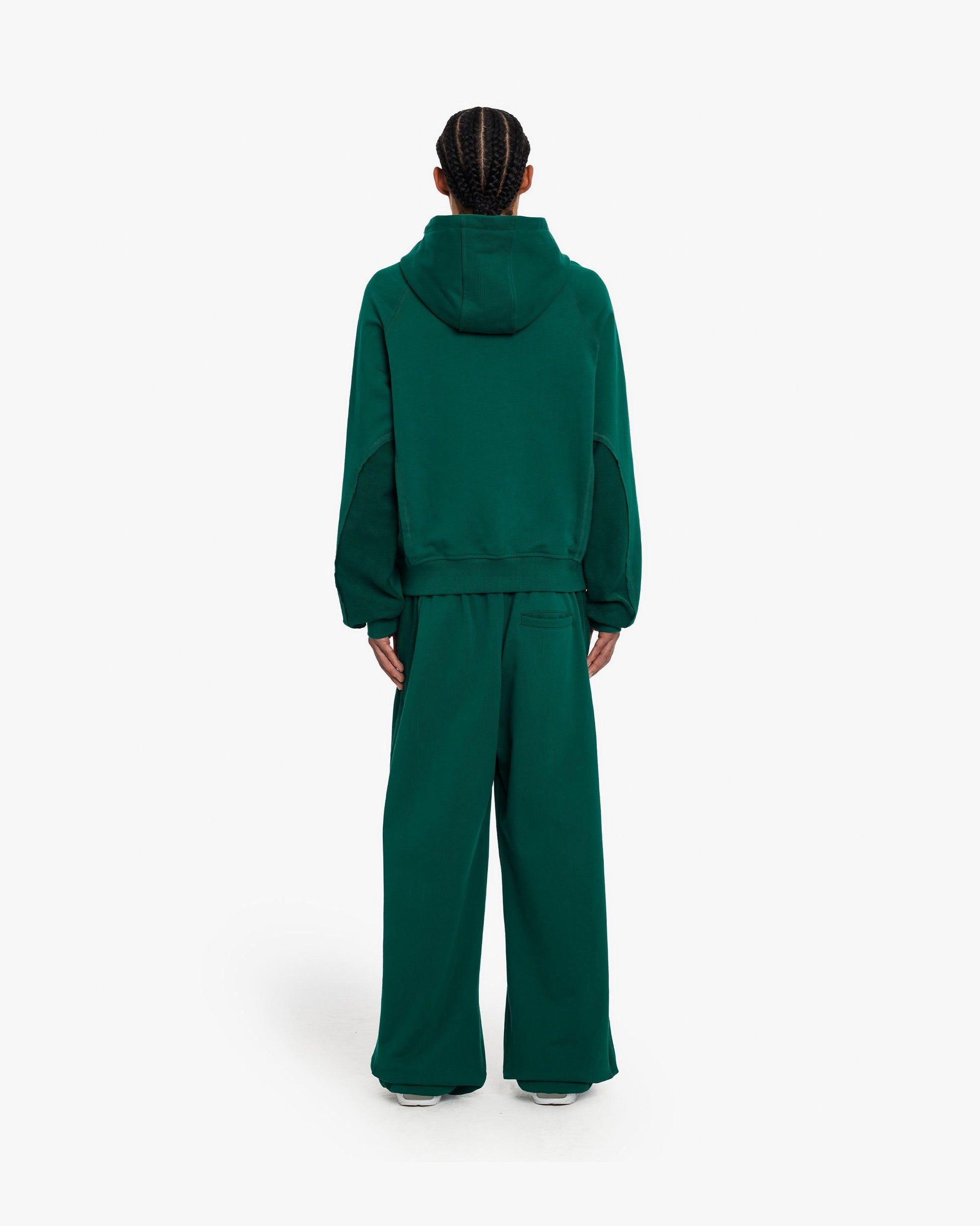 INSIDE OUT HOODIE FORREST GREEN - VICINITY