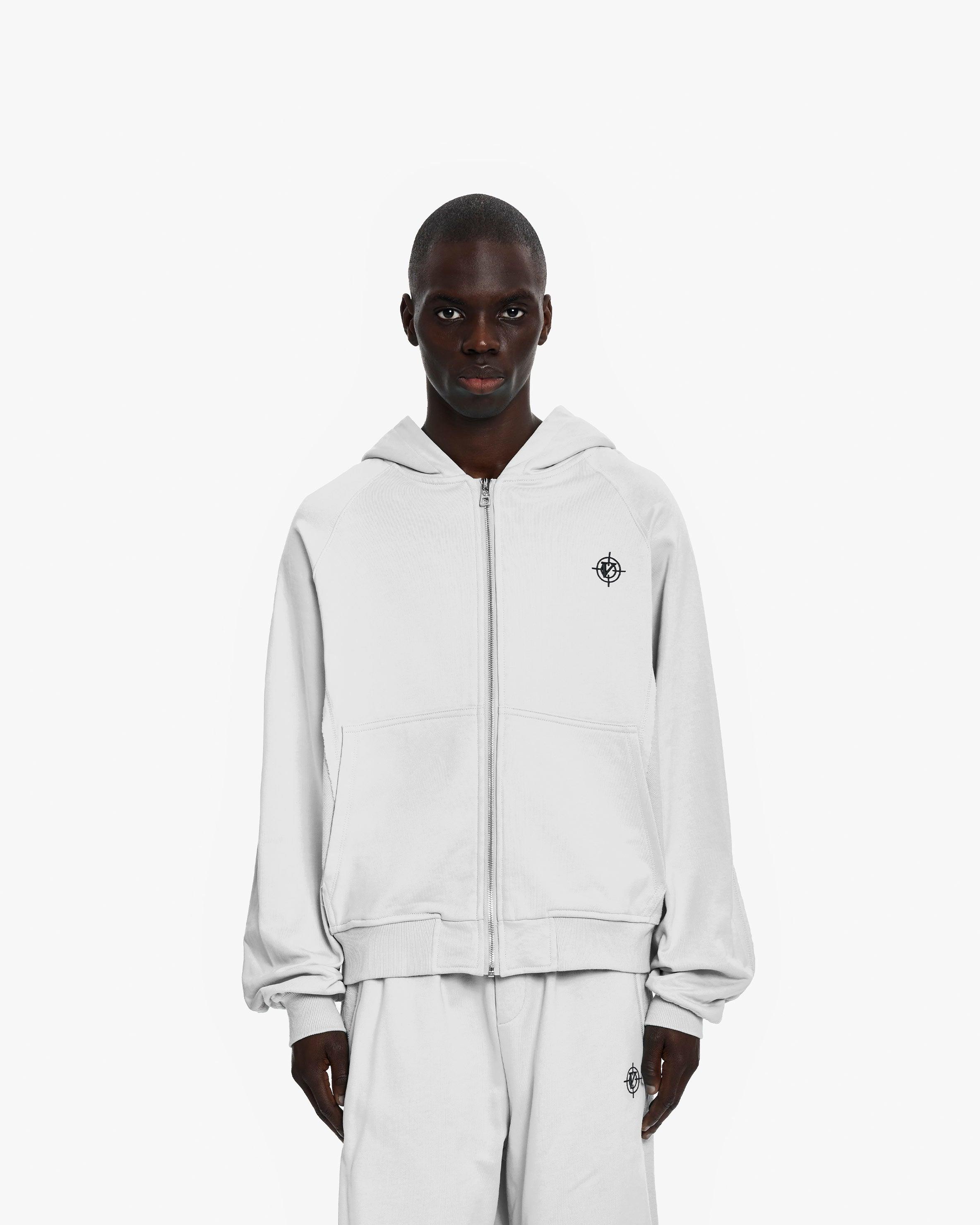 INSIDE OUT ZIP HOODIE LIGHT GREY (OLD SIZING) – VICINITY