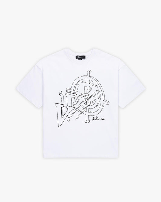 CONSTRUCTION LOGO TEE WHITE - VICINITY