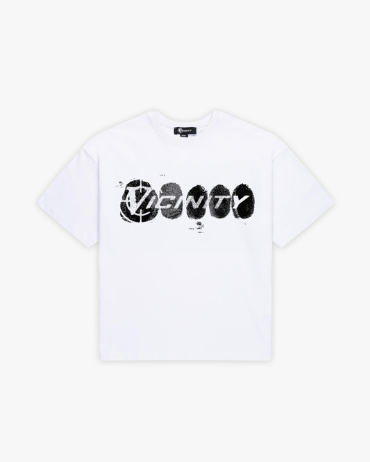 FINGERPRINT TEE WHITE