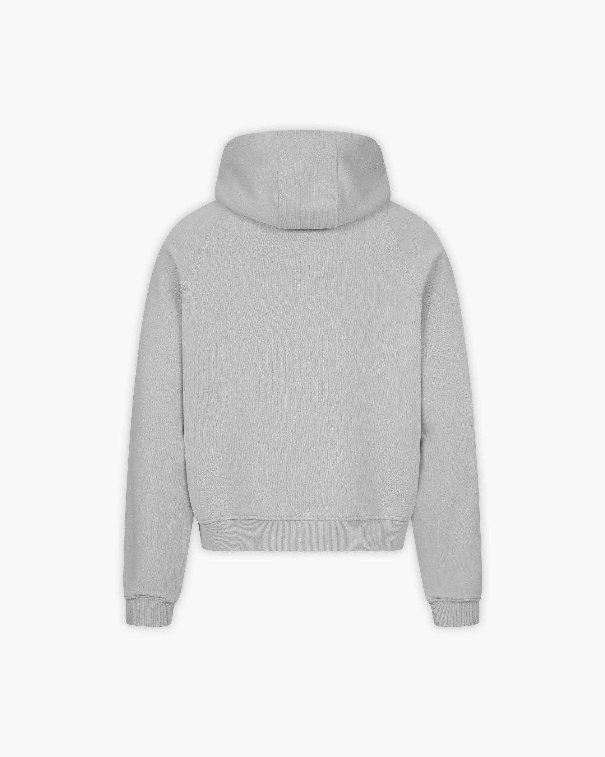 CONSTRUCTION LOGO HOODIE GREY - VICINITY