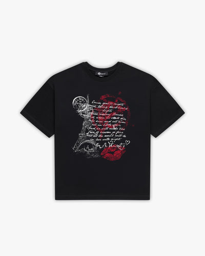 LOVE LETTER TEE BLACK