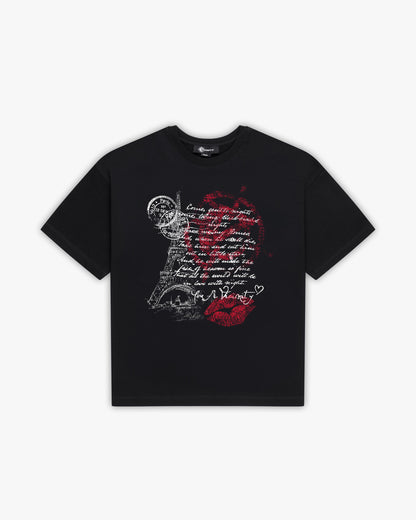 LOVE LETTER TEE BLACK