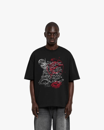 LOVE LETTER TEE BLACK