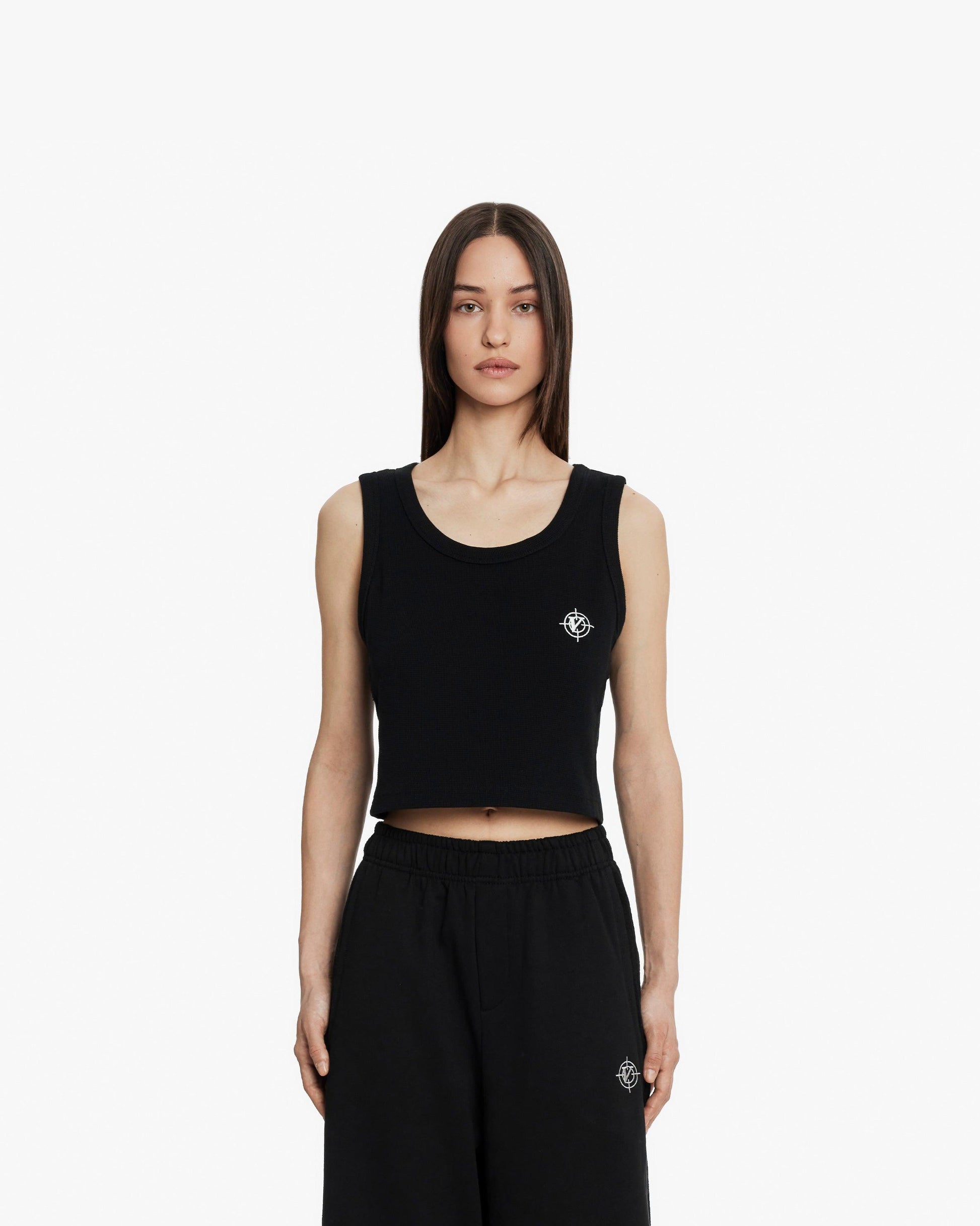 CROP TANKTOP DOUBLE PACK (BLACK & WHITE) - VICINITY