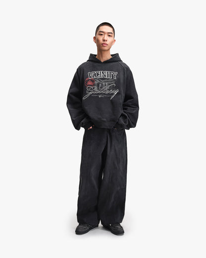 GALLERY HOODIE WASHED BLACK