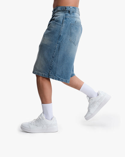 VINTAGE BLUE DENIM JORTS