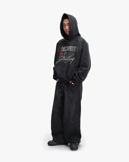 GALLERY HOODIE WASHED BLACK