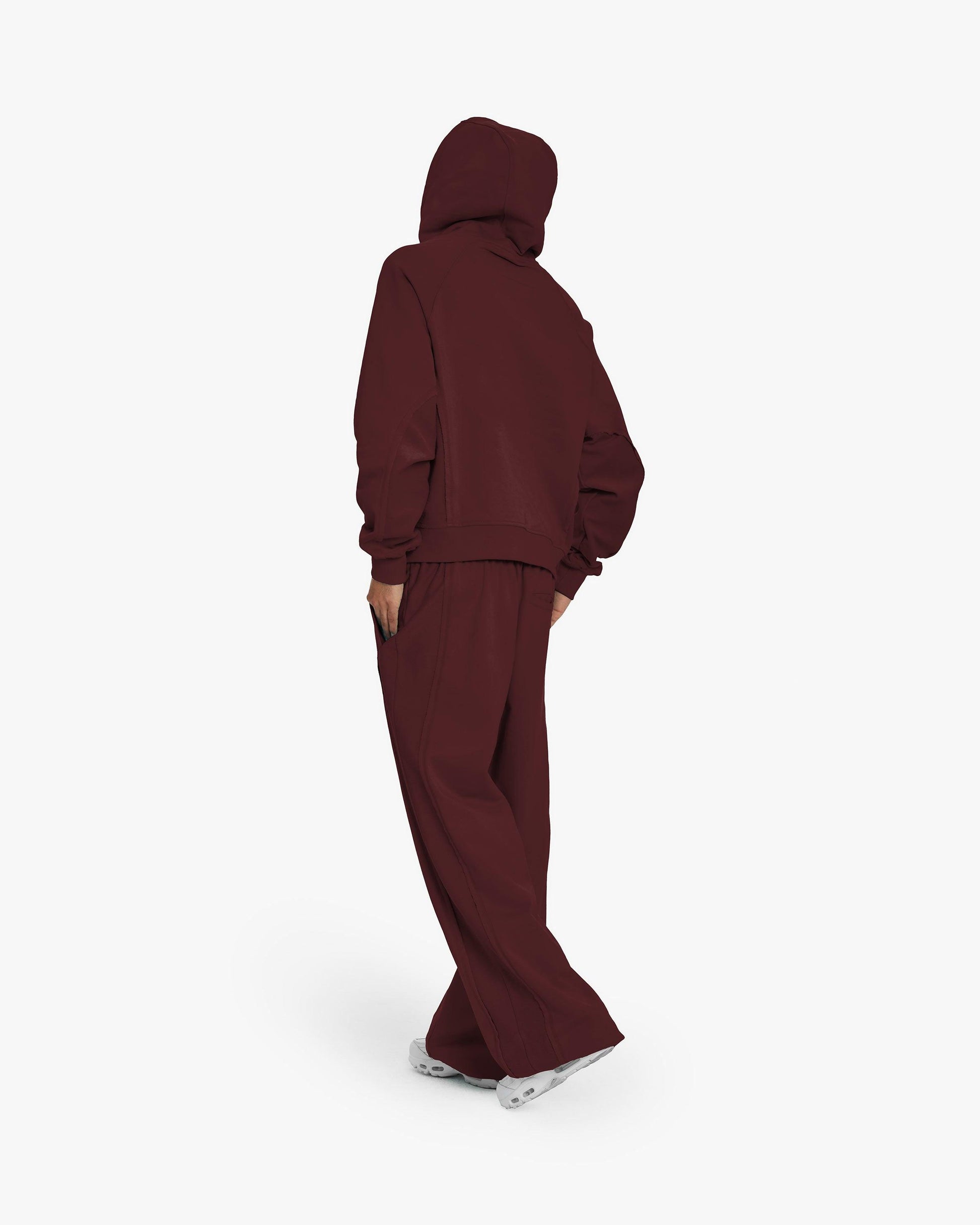 INSIDE OUT HOODIE WINE RED - VICINITY
