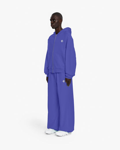 INSIDE OUT ZIP HOODIE OCEAN BLUE - VICINITY