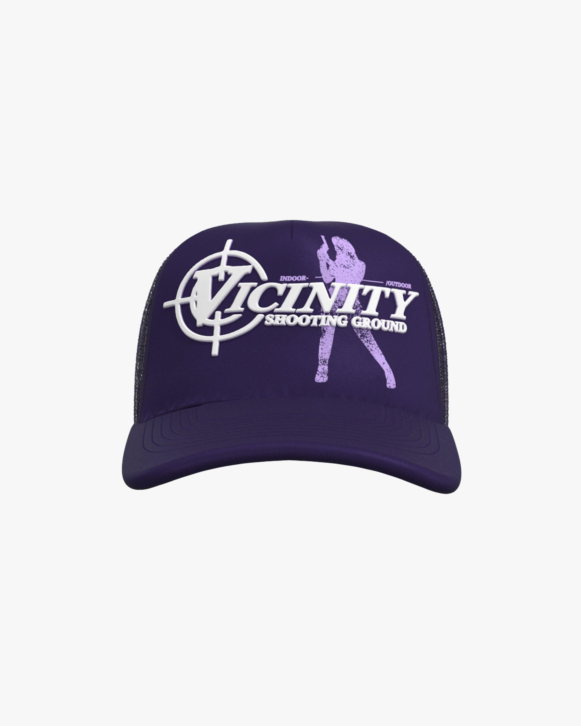 SHOOTING GROUND TRUCKER CAP PURPLE - VICINITY