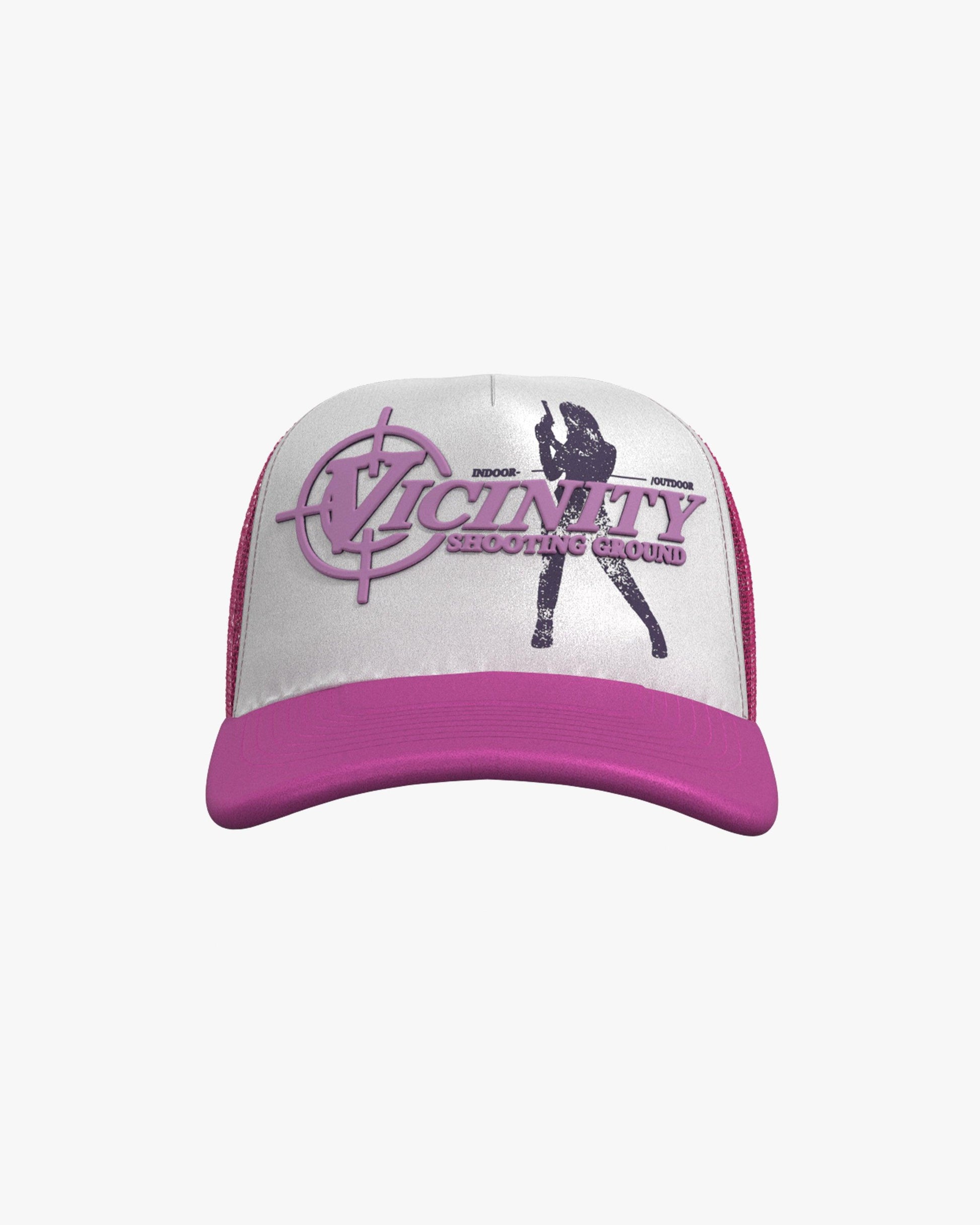 SHOOTING GROUND TRUCKER CAP PINK - VICINITY