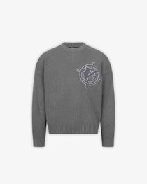 V-LOGO KNITWEAR DARK GREY