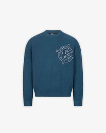 V-LOGO KNITWEAR MIDNIGHT BLUE