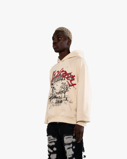 NIGHTMARE HOODIE BEIGE - VICINITY