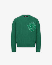 V-LOGO KNITWEAR GREEN