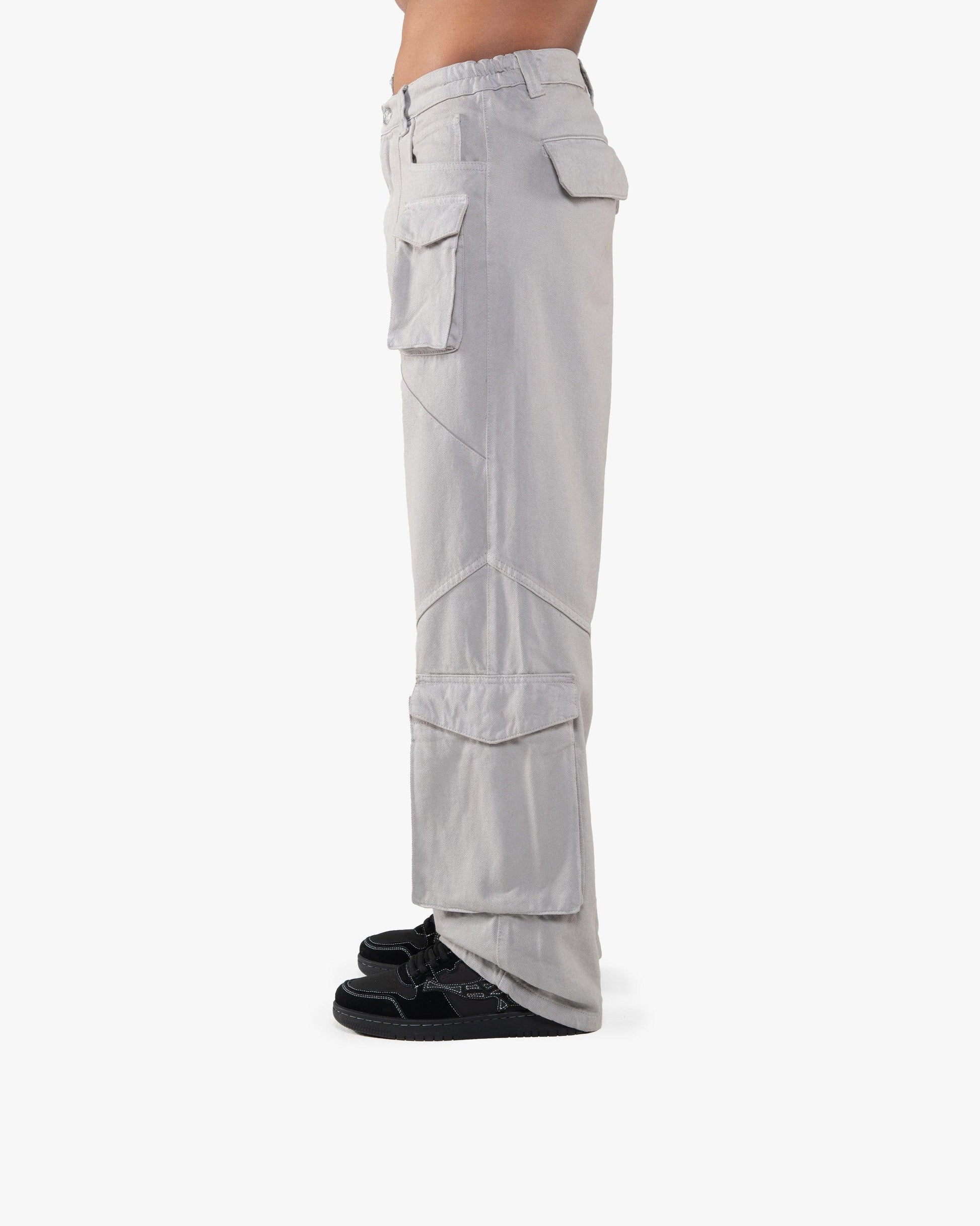 ASYMETRICAL CARGOPANTS DARK GREY - VICINITY