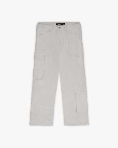 ASYMETRICAL CARGOPANTS LIGHT GREY - VICINITY