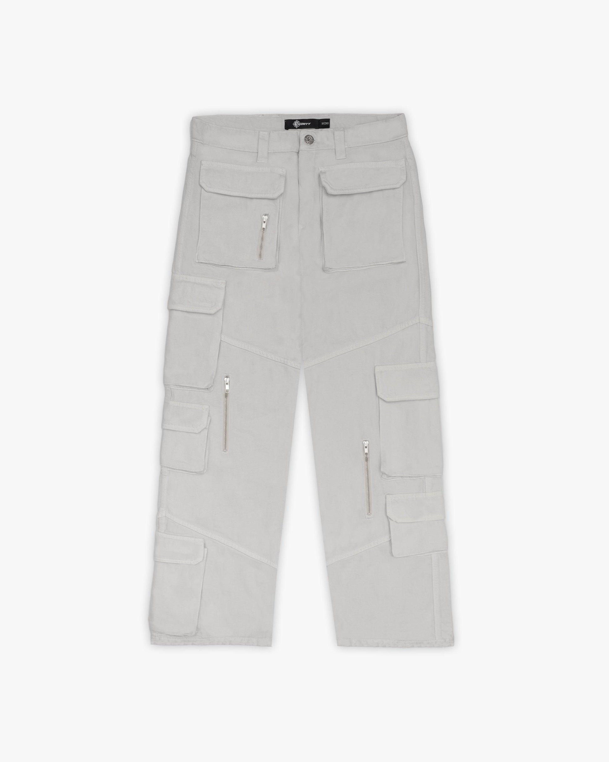 MULTIPOCKET CARGOPANTS LIGHT GREY - VICINITY