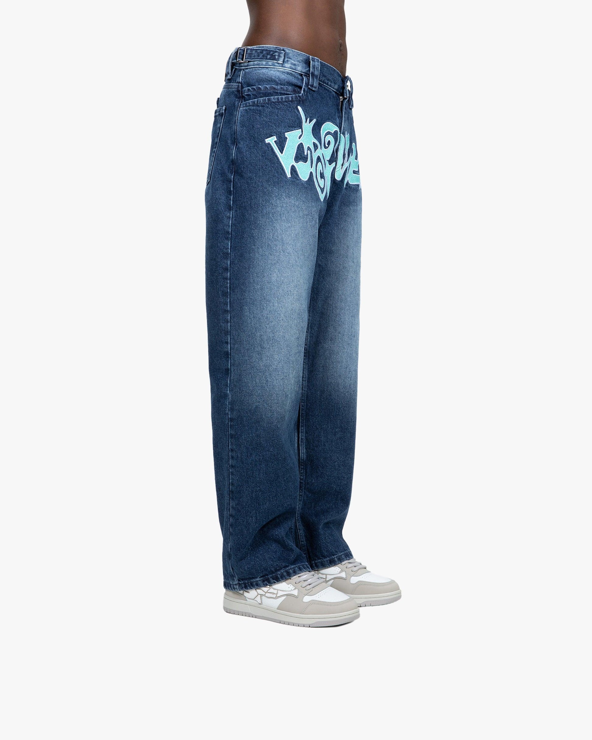 HAVOC DENIM DARK BLUE / TURQUOISE - VICINITY