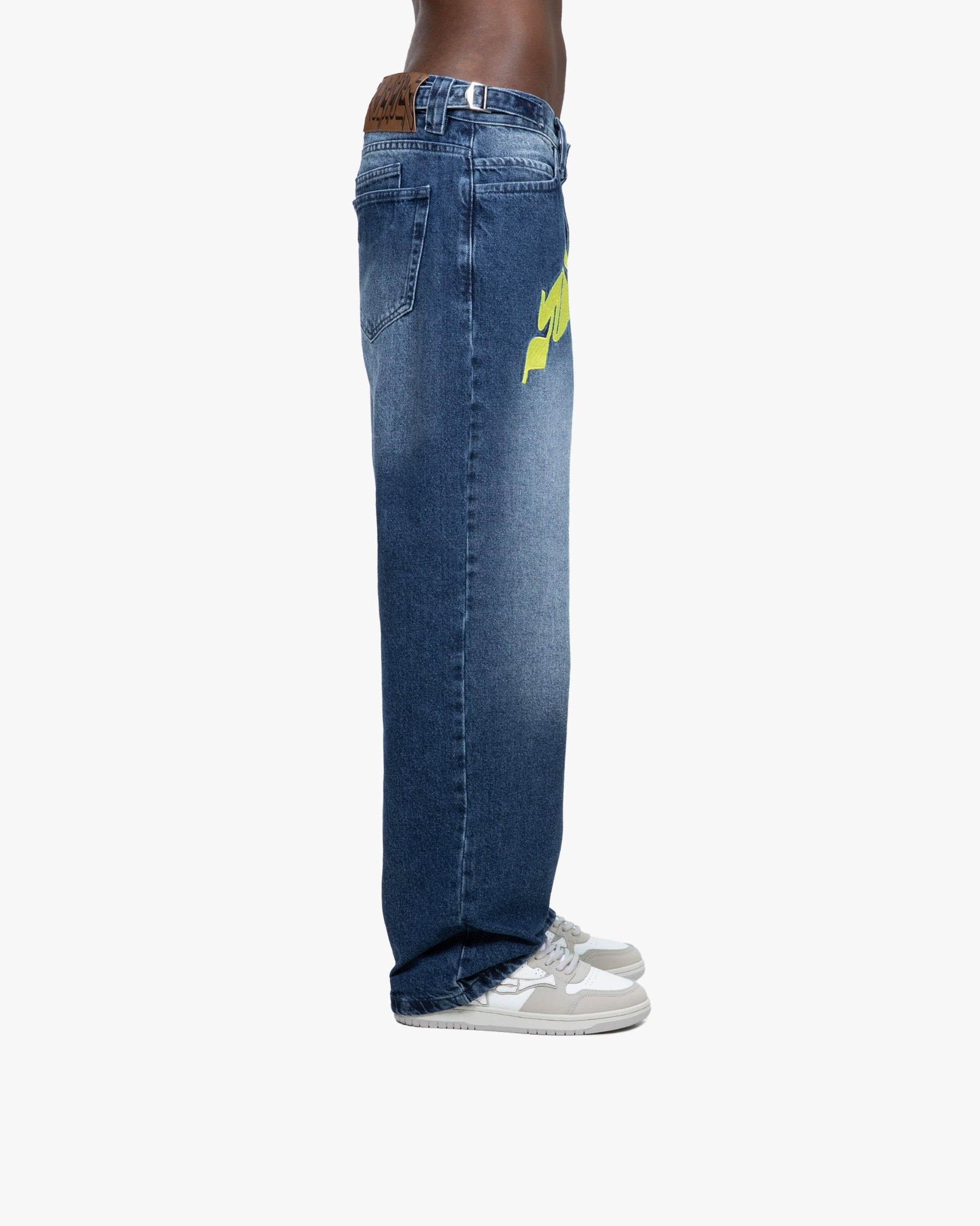 MIRAGE DENIM DARK BLUE / YELLOW - VICINITY