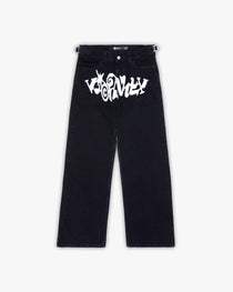 HAVOC DENIM BLACK / WHITE