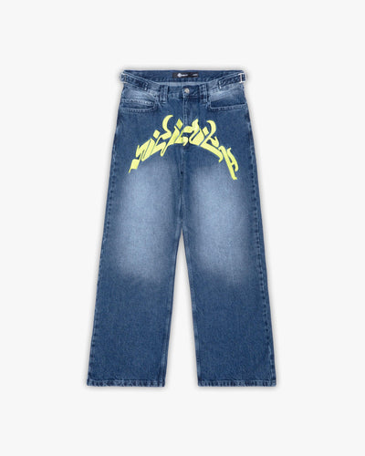 MIRAGE DENIM DARK BLUE / YELLOW - VICINITY
