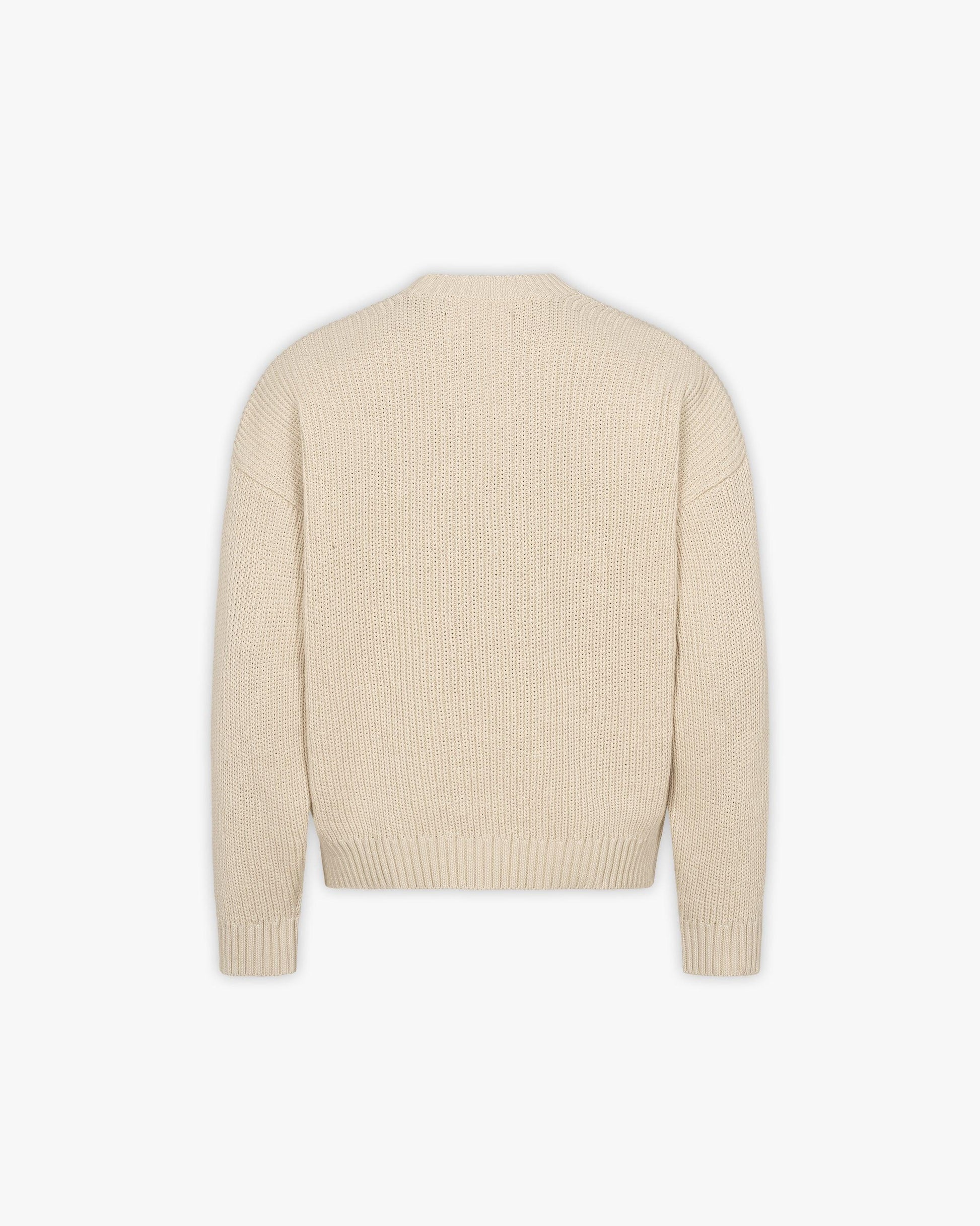 V-LOGO KNITWEAR BEIGE - VICINITY