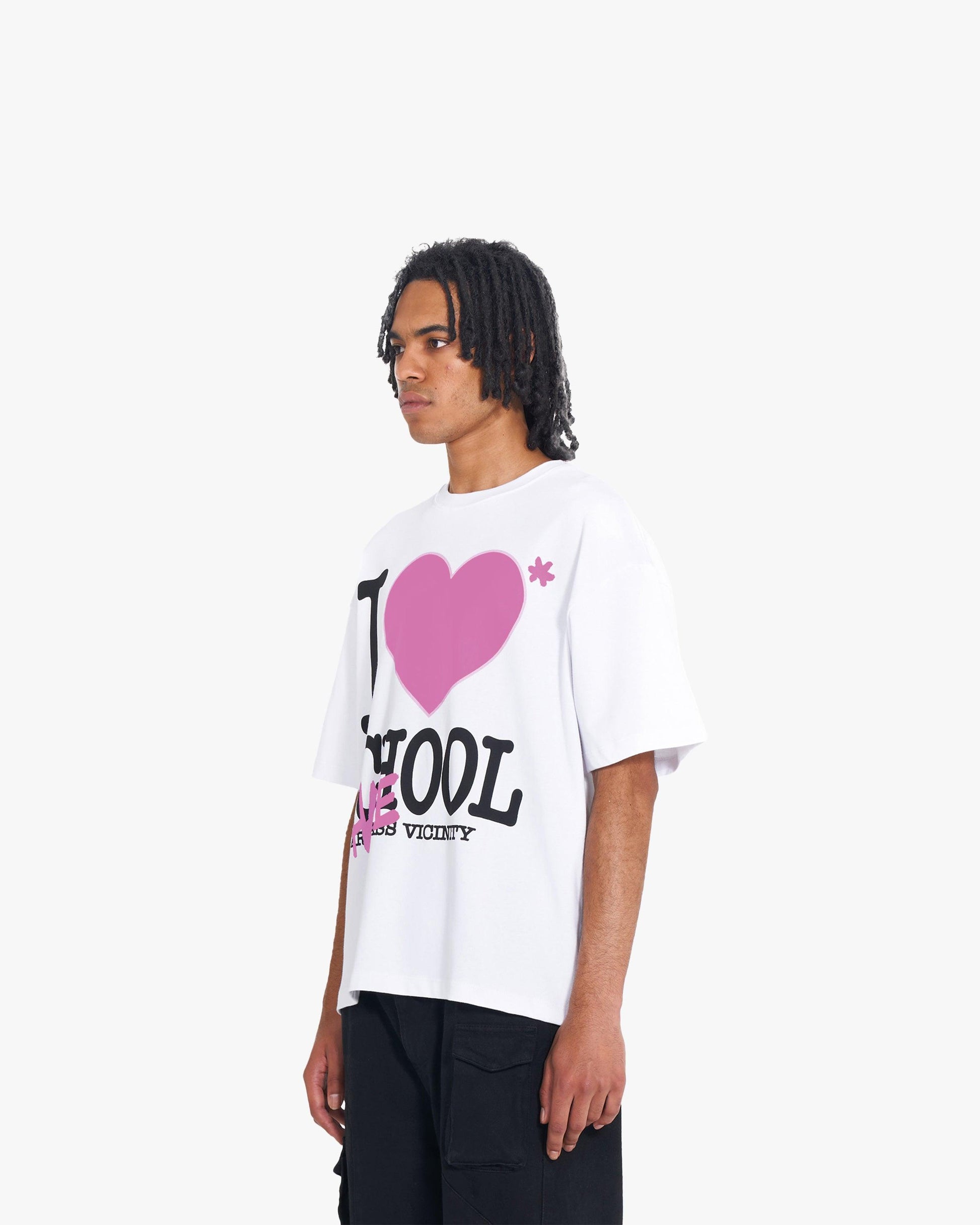 I LOVE SCHOOL TEE WHITE - VICINITY