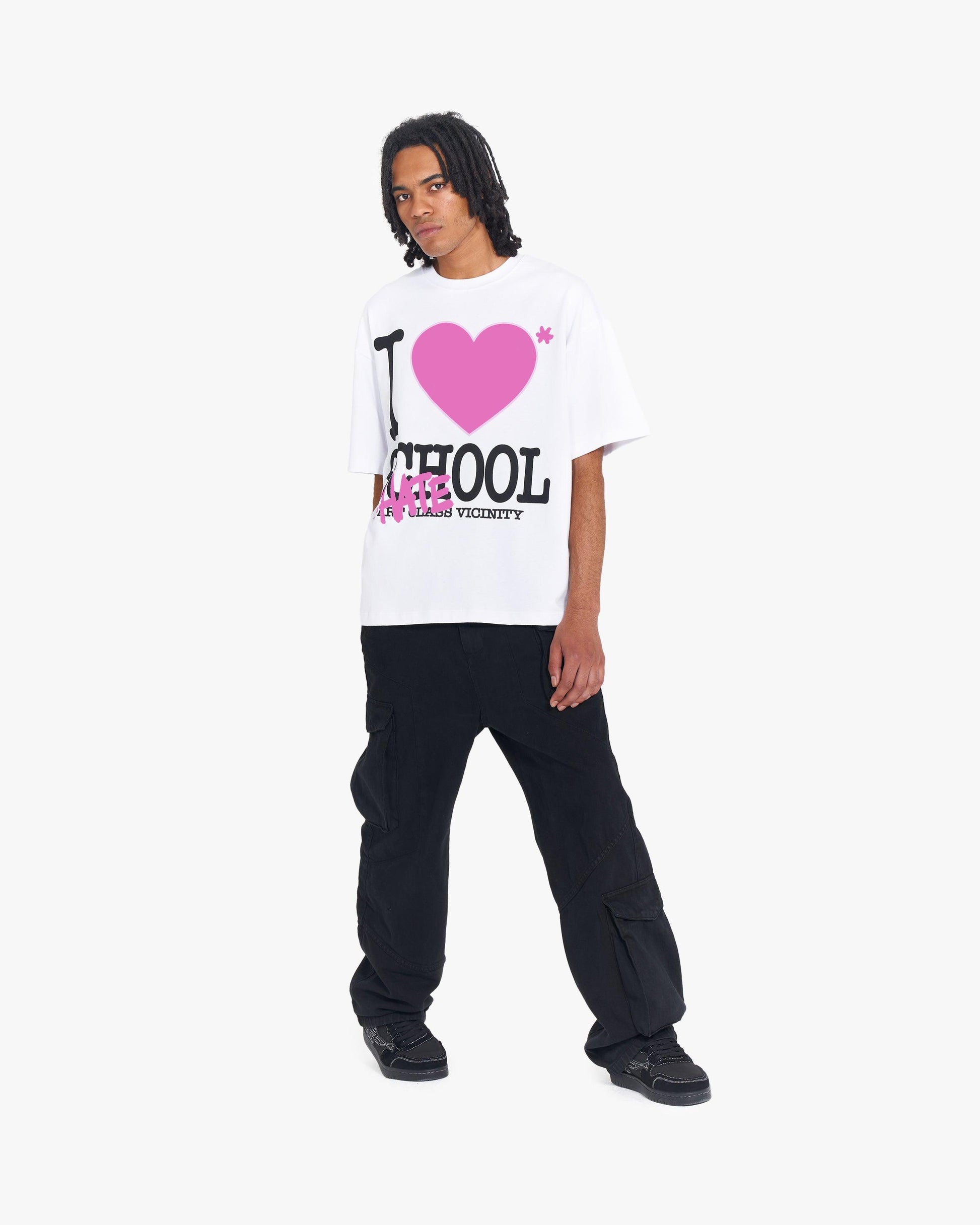 I LOVE SCHOOL TEE WHITE - VICINITY