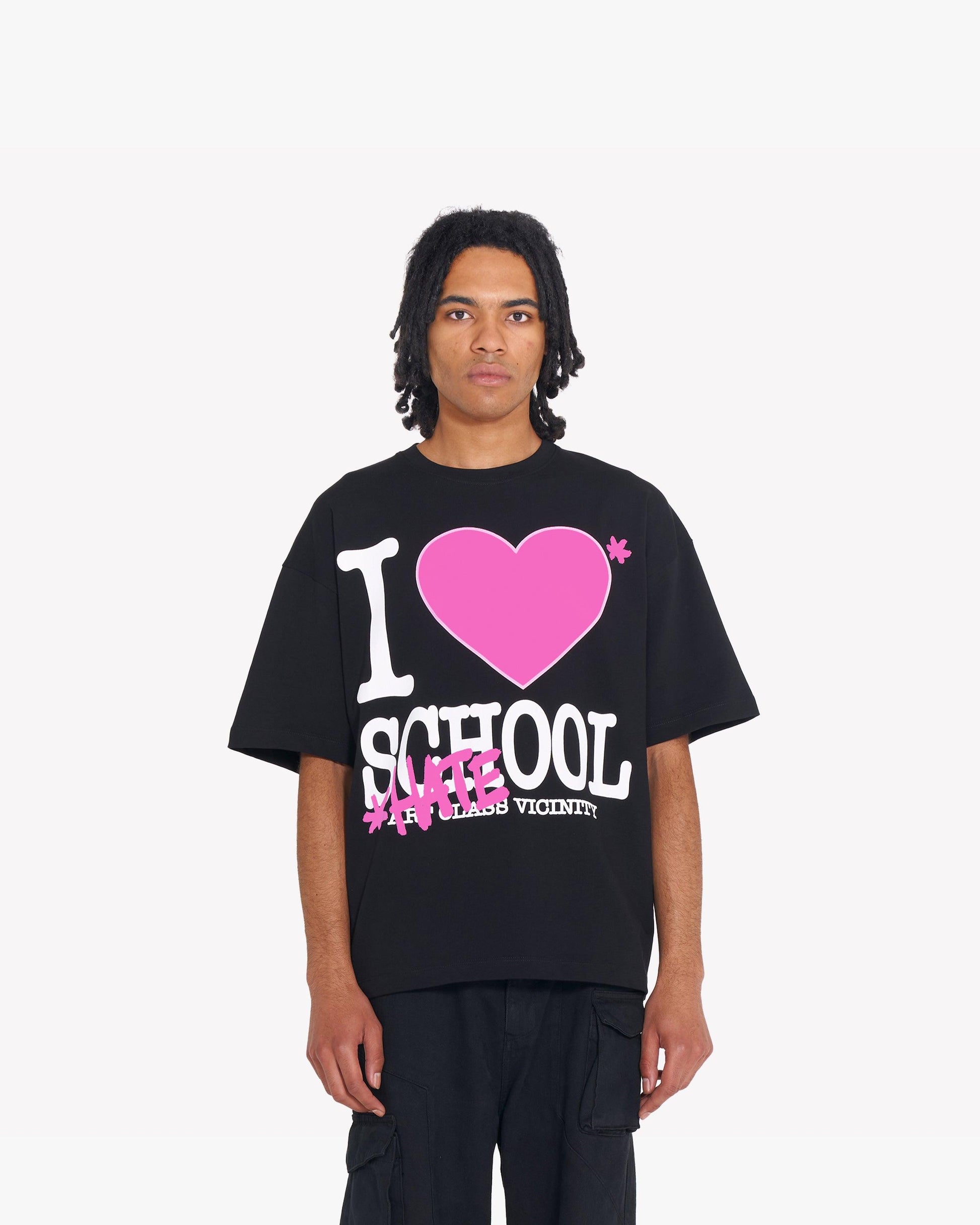 I LOVE SCHOOL TEE BLACK - VICINITY