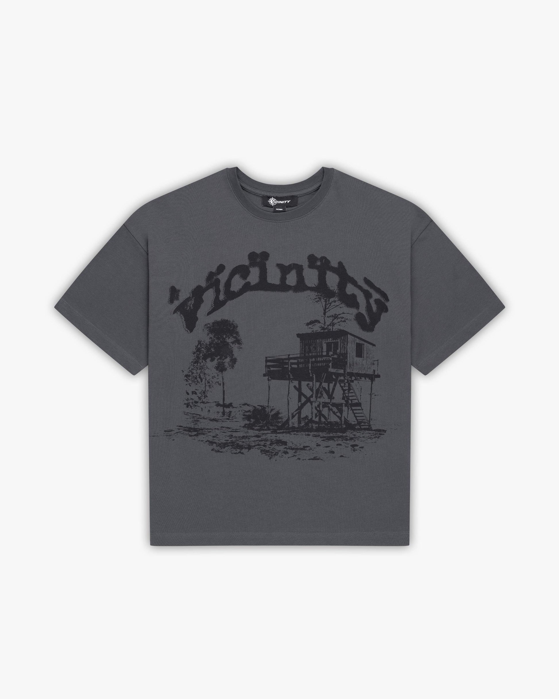 SHOOTING HOUSE TEE DARK GREY - VICINITY