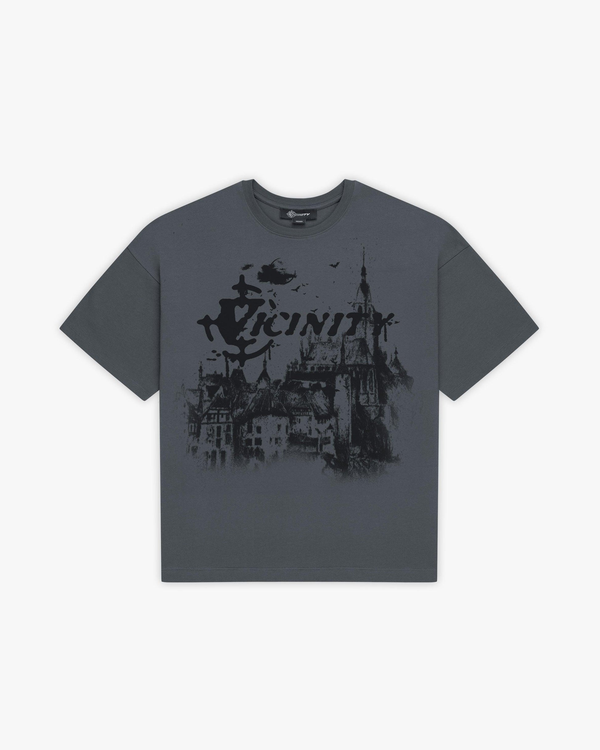 HAUNTED HOUSE TEE DARK GREY - VICINITY