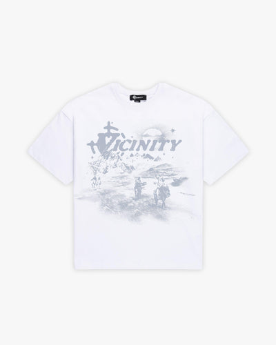 HIDDEN HILLS TEE WHITE - VICINITY
