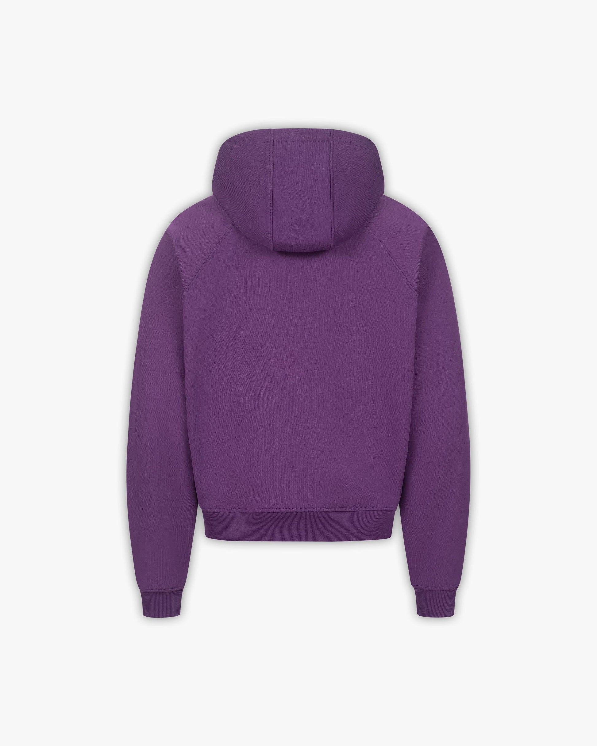 BINARY 2.0 ZIP HOODIE PURPLE - VICINITY