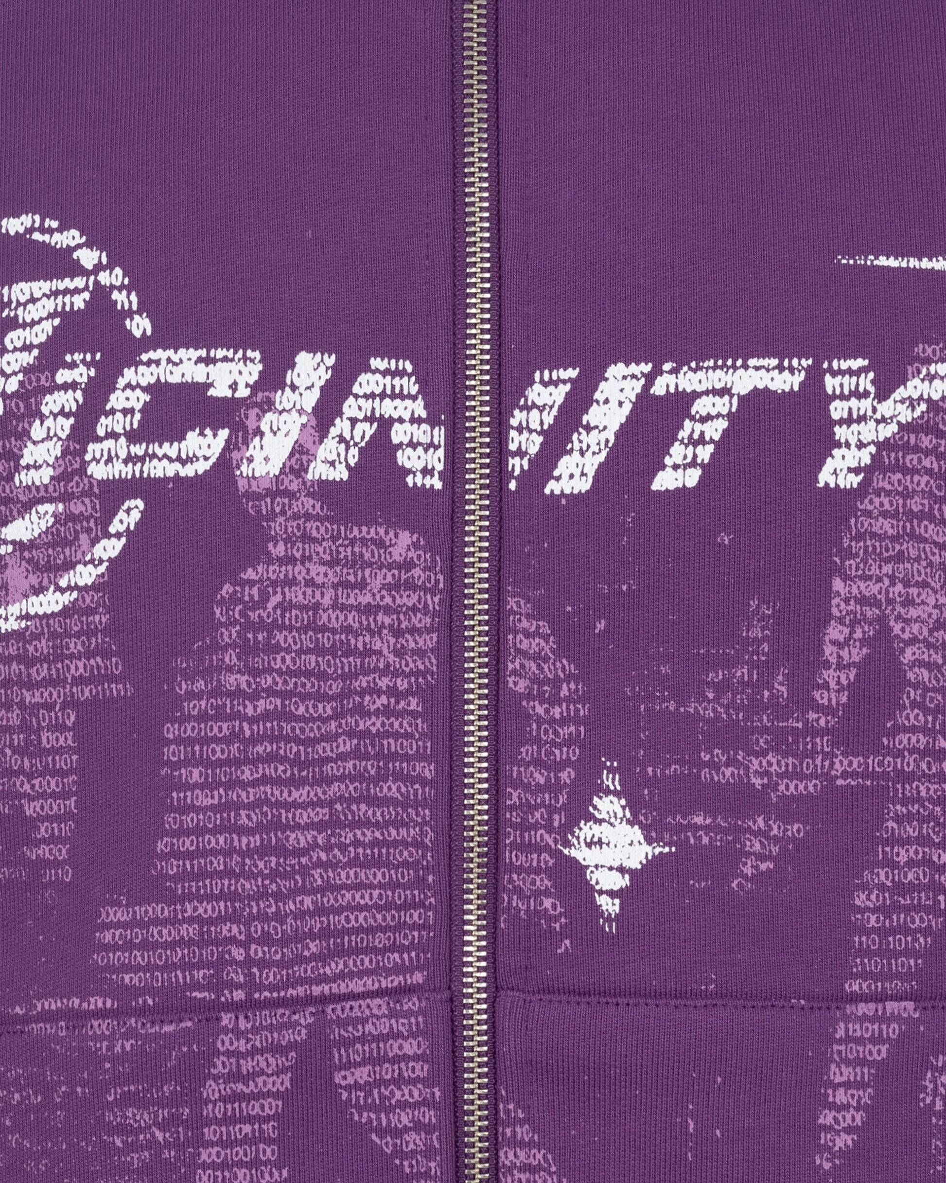 BINARY 2.0 ZIP HOODIE PURPLE - VICINITY