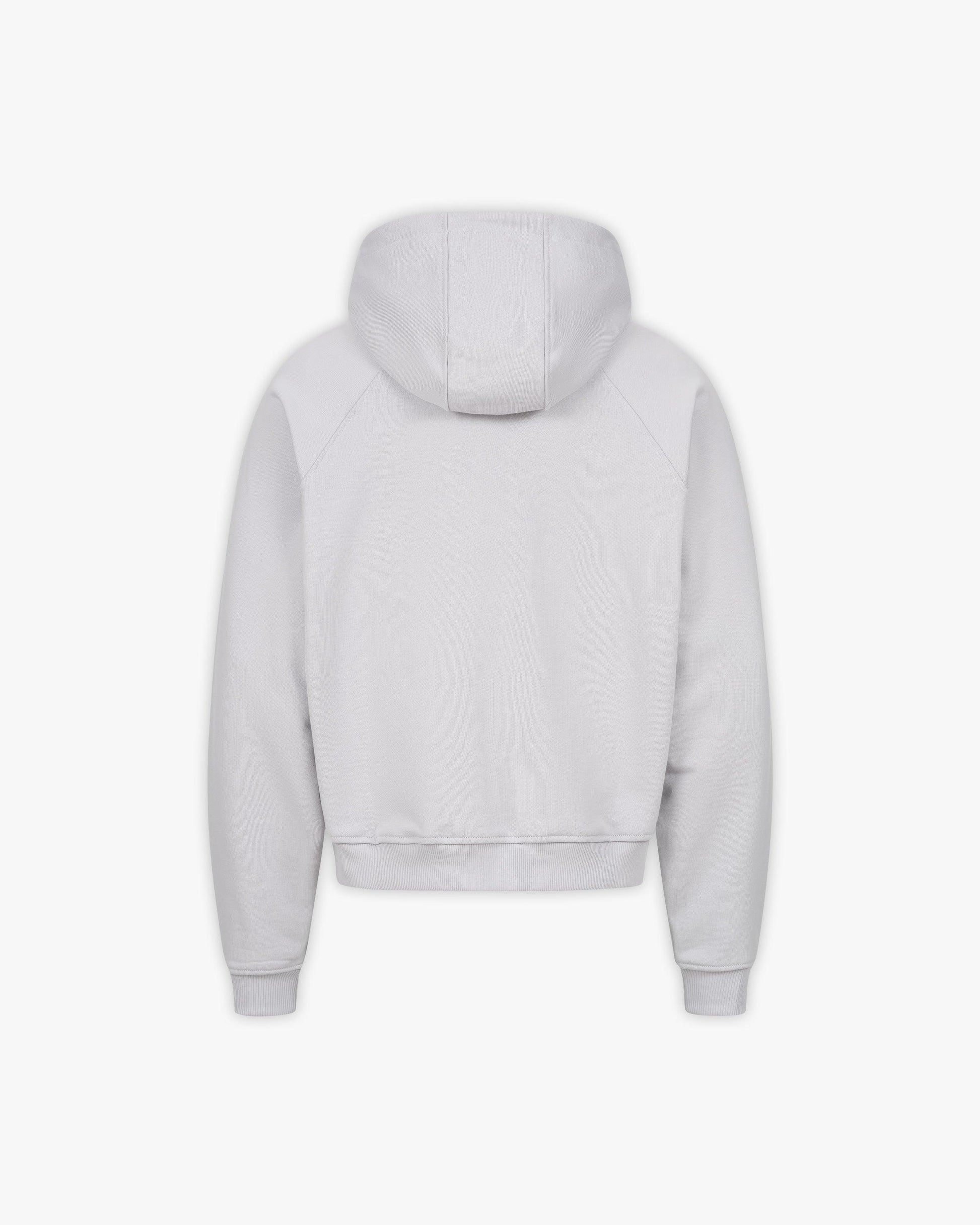 BINARY 2.0 ZIP HOODIE LIGHT GREY - VICINITY