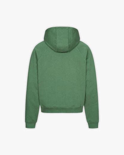 BINARY ZIP HOODIE GREEN - VICINITY